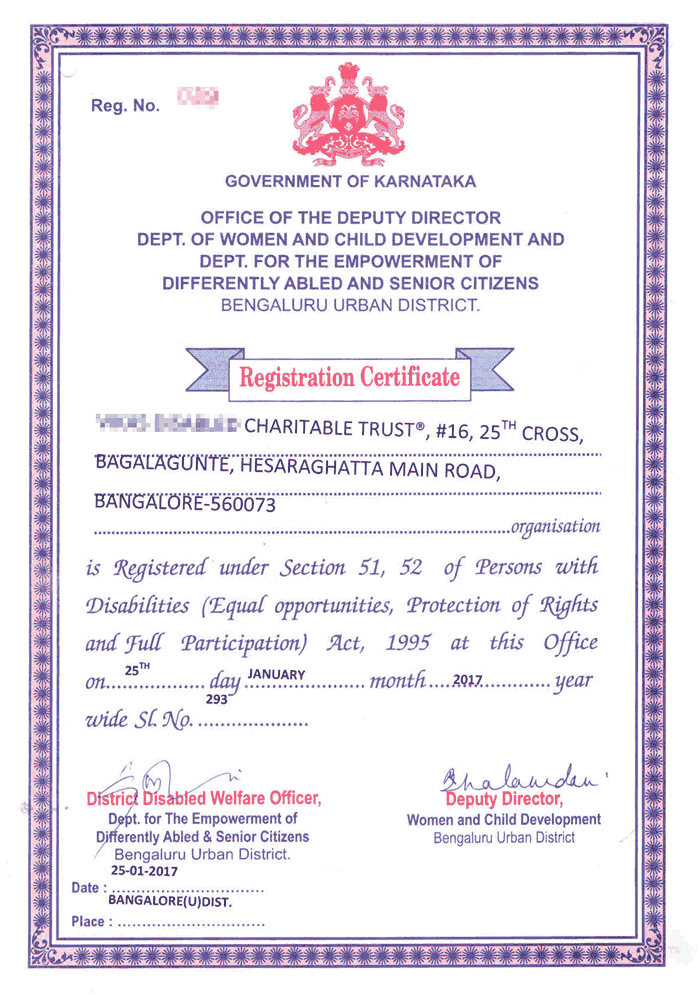 Trust Registration Sample